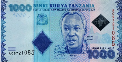 Shilling din Tanzania, banii lumii