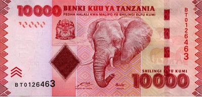 Shilling din Tanzania, banii lumii