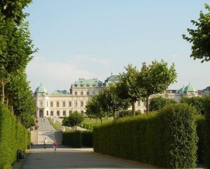 Magnificul palat și parc complex belvedere din Viena