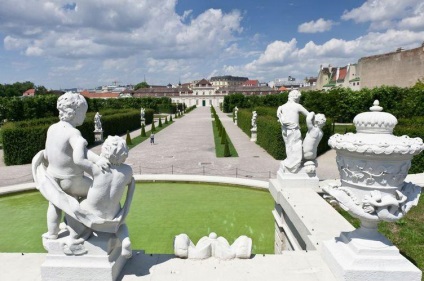 Magnificul palat și parc complex belvedere din Viena