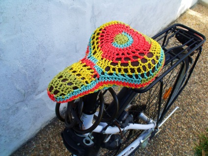 Biciclete »tricotat cum să decoreze un mijloc de transport preferat cu ajutorul spițelor și cârlige - echitabil