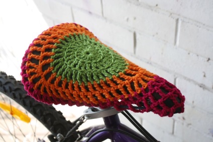 Biciclete »tricotat cum să decoreze un mijloc preferat de transport cu ajutorul spițelor și cârlige - echitabil
