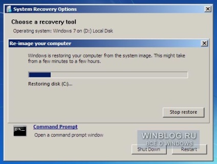 Recovery Windows 7 rendszer kép - szoftverek