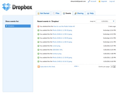 Mindent a dropbox