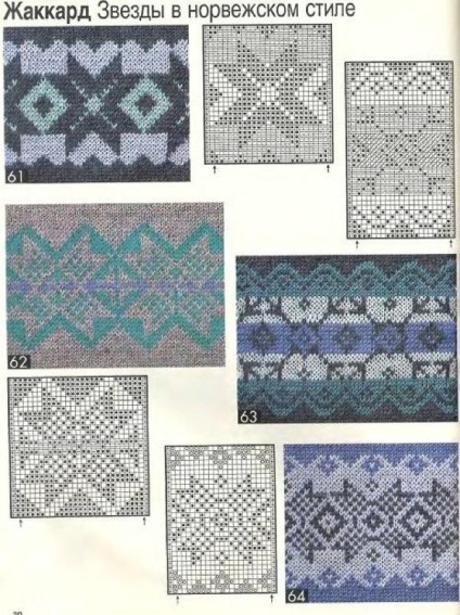 Téli jacquard minták kötés rénszarvas, hópelyhek és más blog