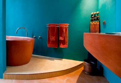 25 de interioare uimitoare de baie în culori turcoaz