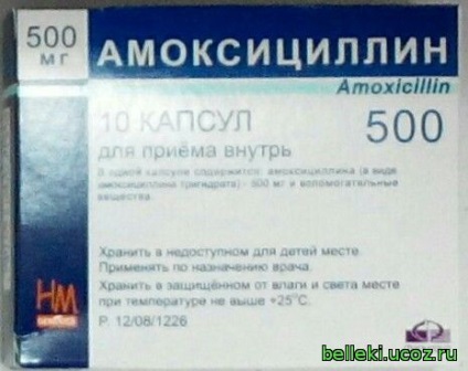 Capsule Amoxicilină 250 mg și 500 mg, instrucțiuni de utilizare