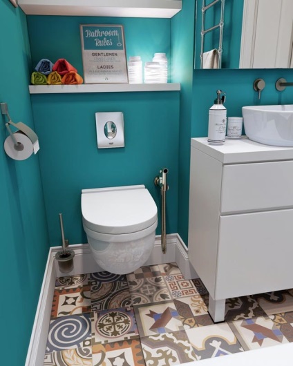 Turquoise fürdőszoba