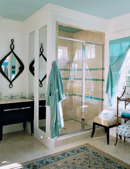 Turquoise fürdőszoba - fotók, ötletek, design tippek