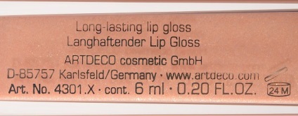 Lip Gloss Artdeco napsütés szájfény fényes napkelte 3