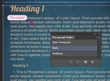 Stiluri de text în Photoshop CS6