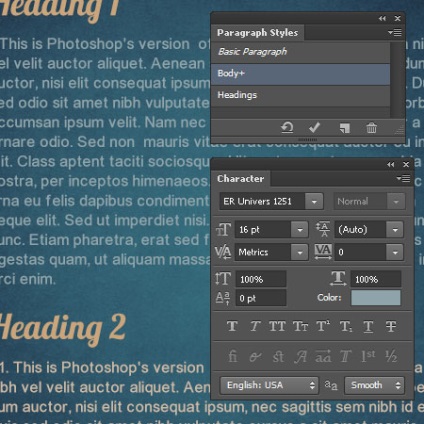 Stiluri de text în Photoshop CS6