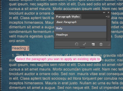 Stílusok text in photoshop cs6