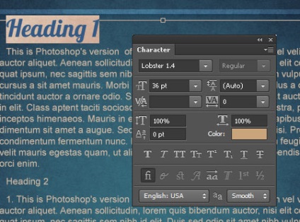 Stiluri de text în Photoshop CS6