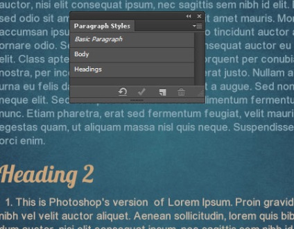 Stílusok text in photoshop cs6