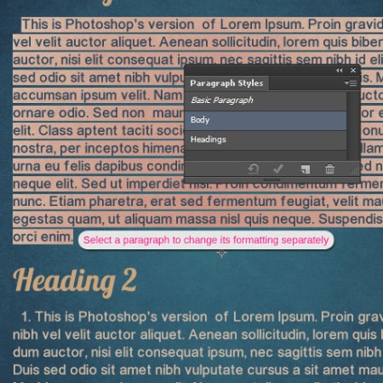 Stílusok text in photoshop cs6