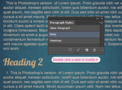 Stílusok text in photoshop cs6