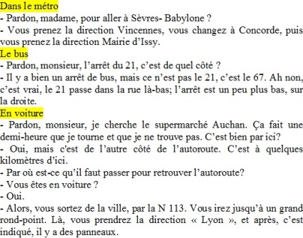 Noțiuni de bază acolo prin metrou, autobuz, mașină, franceză, lecții online