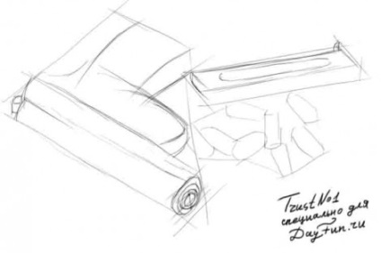 Cum de a desena o pistol în creion pas cu pas - lecții de desen - utile pe