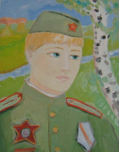 Cum să atragă un soldat al Marelui Război Patriotic