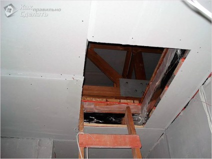 Cum să faci o trapă în mansardă - într-un tavan din lemn și din beton