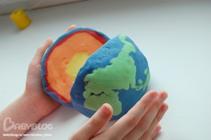 Hogyan készítsünk egy modell a föld a kezüket agyagból