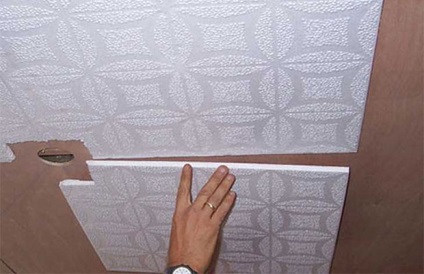 Adeziv pentru o placi de tavan dintr-un plastic spumă ceea ce este mai bine să alegeți
