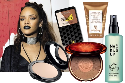 Make-up în stilul imaginii Rihanna pentru festivalul de rock