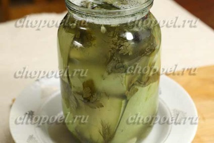 Sós cukkini - lépésről lépésre recept fotók