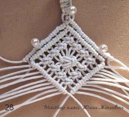 Mk macrame pendant-rombos - târg de maeștri - manual, manual