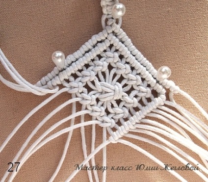 Mk macrame pendant-rombos - târg de maeștri - manual, manual