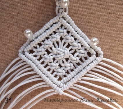 Mk macrame pendant-rombos - târg de maeștri - manual, manual