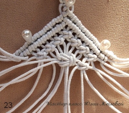 Mk macrame pendant-rombos - târg de maeștri - manual, manual