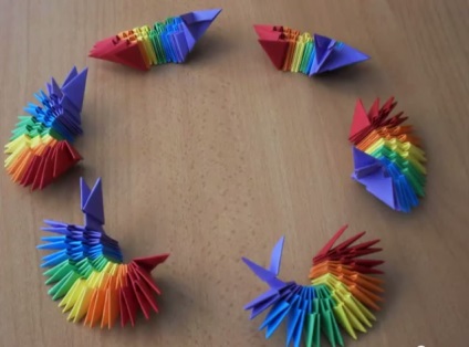 Modele origami pentru vaza, lebada, sarpele si florile incepatorilor