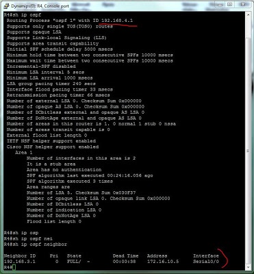 Configurarea ospf pe cisco