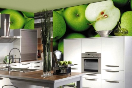 Wallpaper pentru bucatarie cu fotografie de fructe