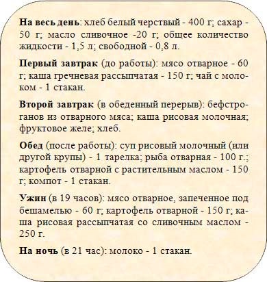 Nutriție pentru ulcer gastric și meniu duodenal pentru o săptămână, rețete, ce alimente pot fi