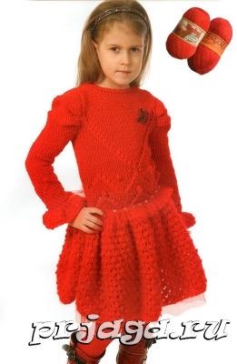 Rochie și sarafan pentru fete cu ace de tricotat sau croșetat