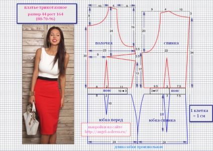 Rochie de tricotaje mk cu pas-cu-pas fotografii și lecții video despre cusut pentru incepatori