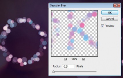 Efect simplu bokeh pentru text, photoshop