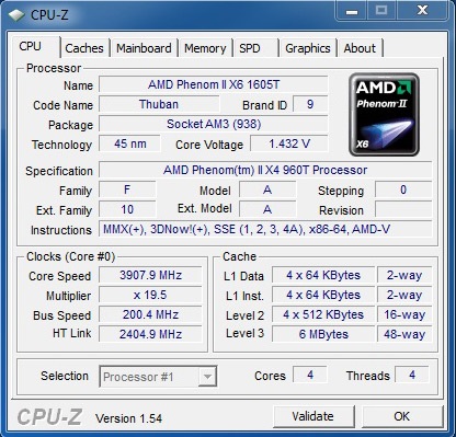 Deblocarea amd phenom ii x4 960t transformă patru nuclee în șase