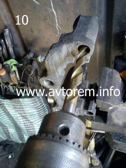 Repararea etrierului frontal al mașinii daewoo lanos