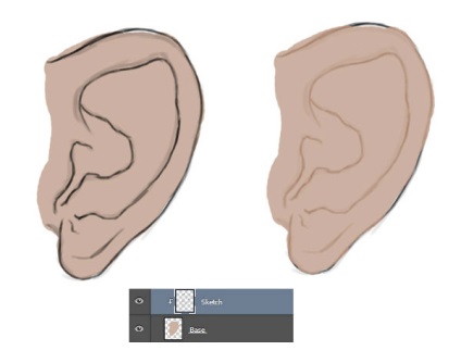 Desenează urechi realiste în Photoshop