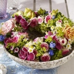 Романтична флористика флорални венци - 38 идеи за лято посуда