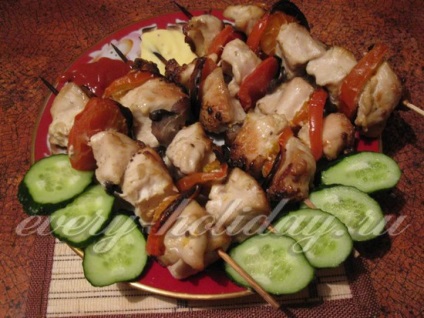 Shish kebab - licitație - din file de pui
