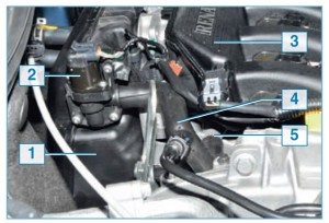 Sistemul de putere al motorului 1, 6 (descrierea construcției), Nissan Almera