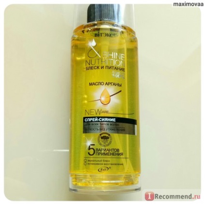 Belite-Vitex spray de păr strălucește ulei de argan pentru toate tipurile de strălucire și nutriție - 