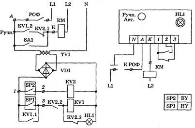Schemă de conectare a convertorului de frecvență la pompă