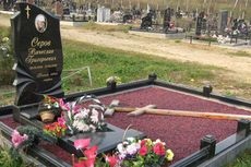 Placă pe cimitir - de la frecare