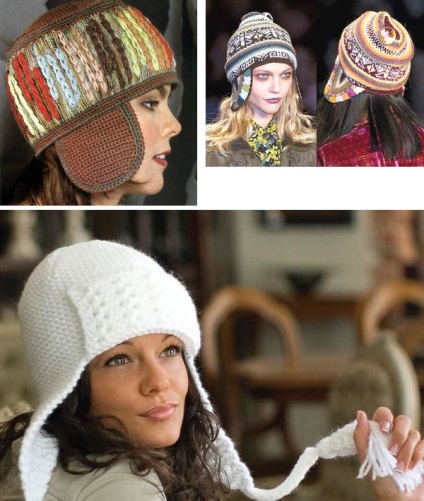 Calde, interesante și foarte neobișnuite pălării tricotate cu urechi - târg de maeștri - manual,